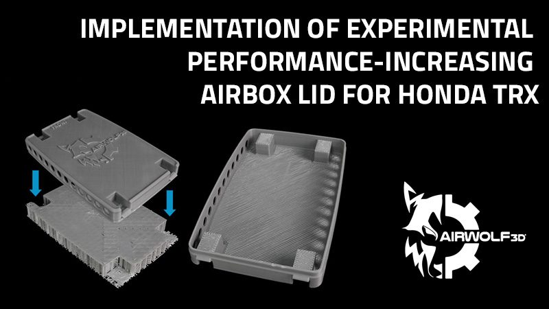 3D Printed Airbox Lid For Honda Trx