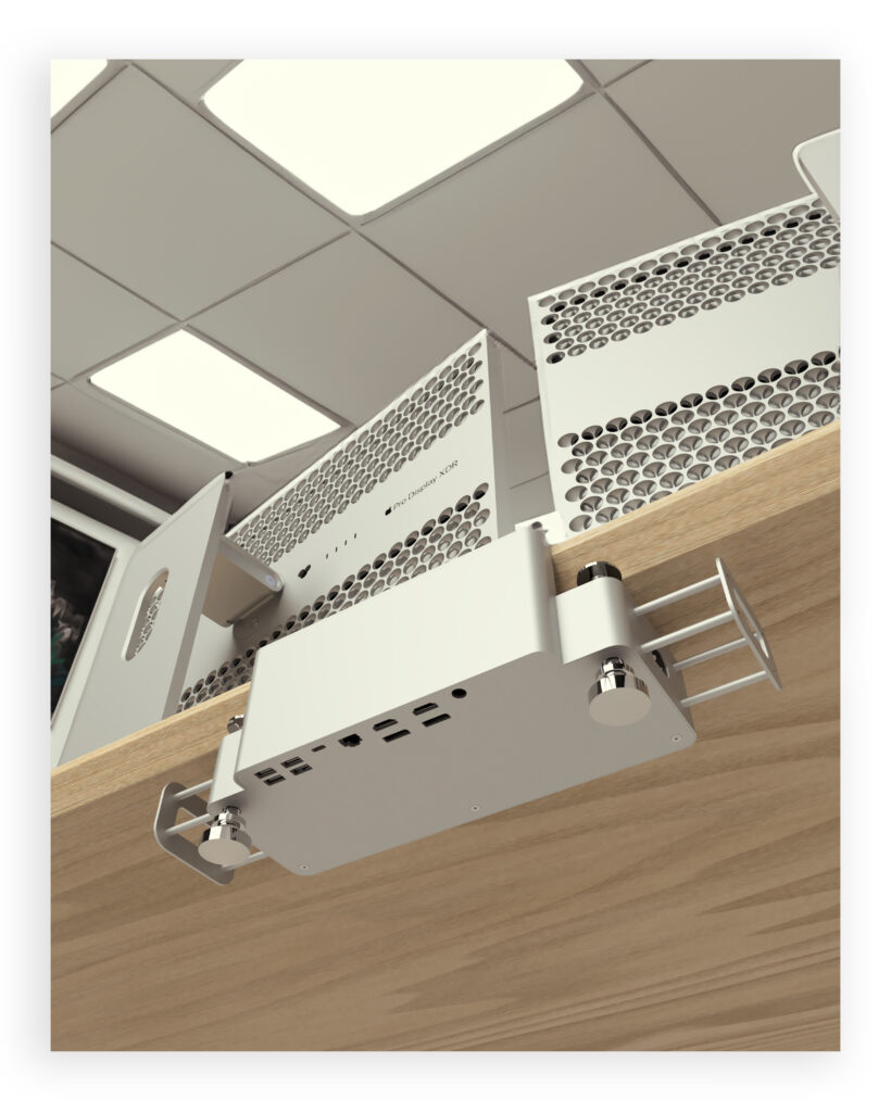 Lon Hub in office bottom - Desk Cable Management